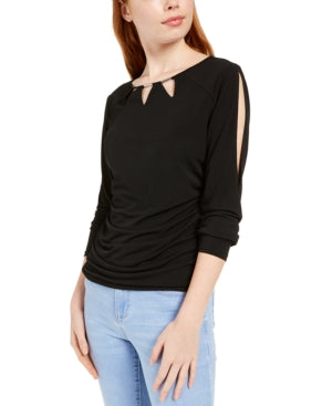 Bcx Juniors' Cutout Top - Black XS - Bellso